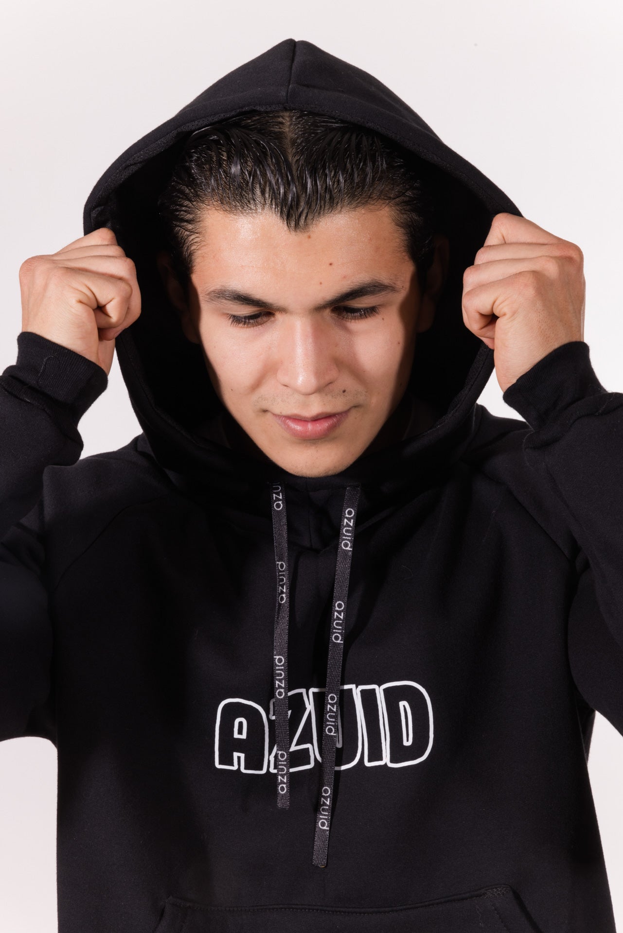 SUDADERA CAPUCHA DOBLE NEGRA