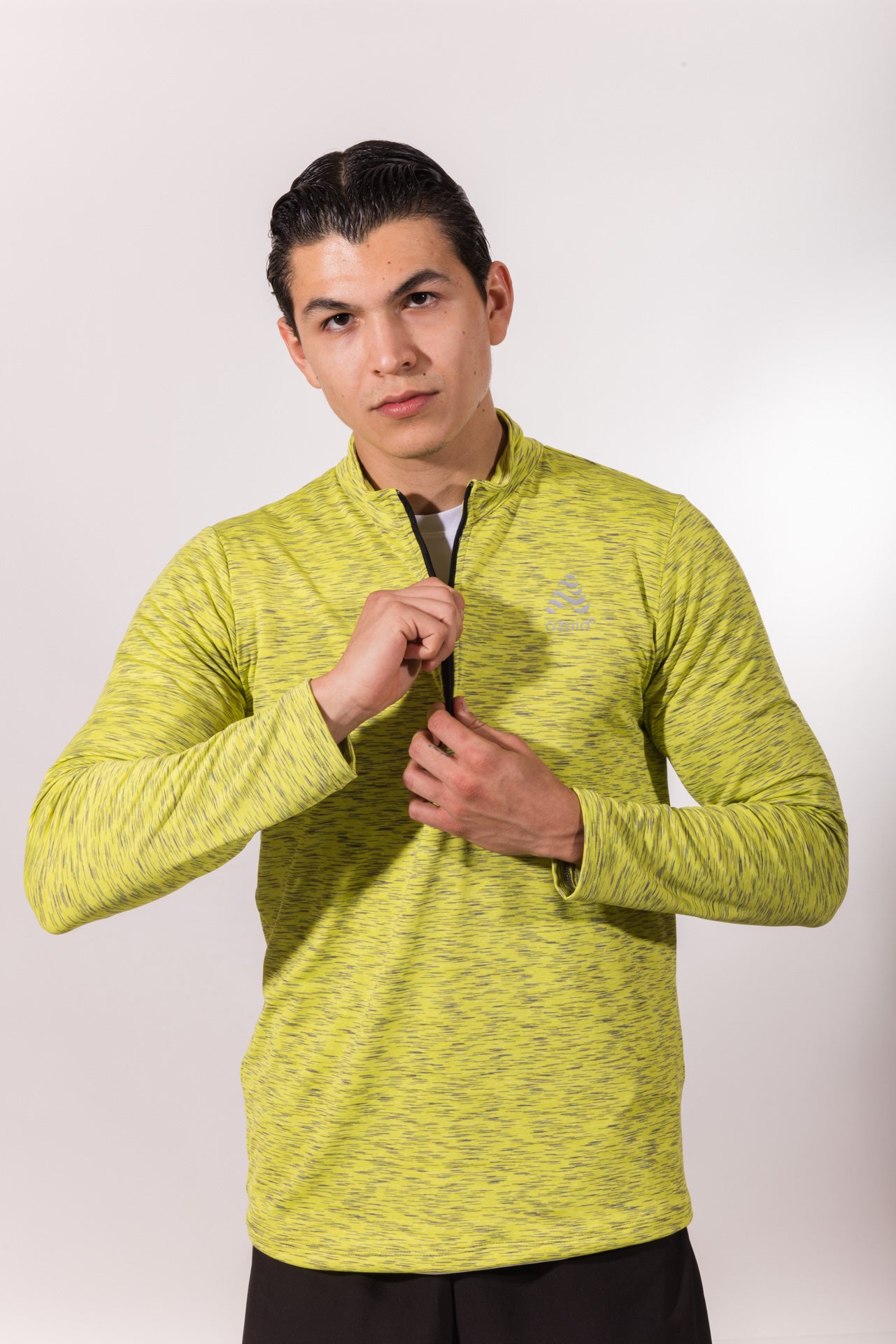 SUDADERA HALF ZIP VERDE