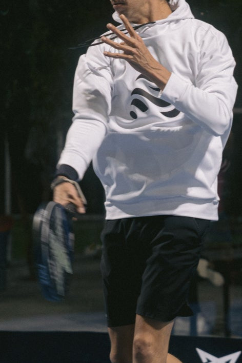 SUDADERA CAPUCHA DOBLE BLANCA