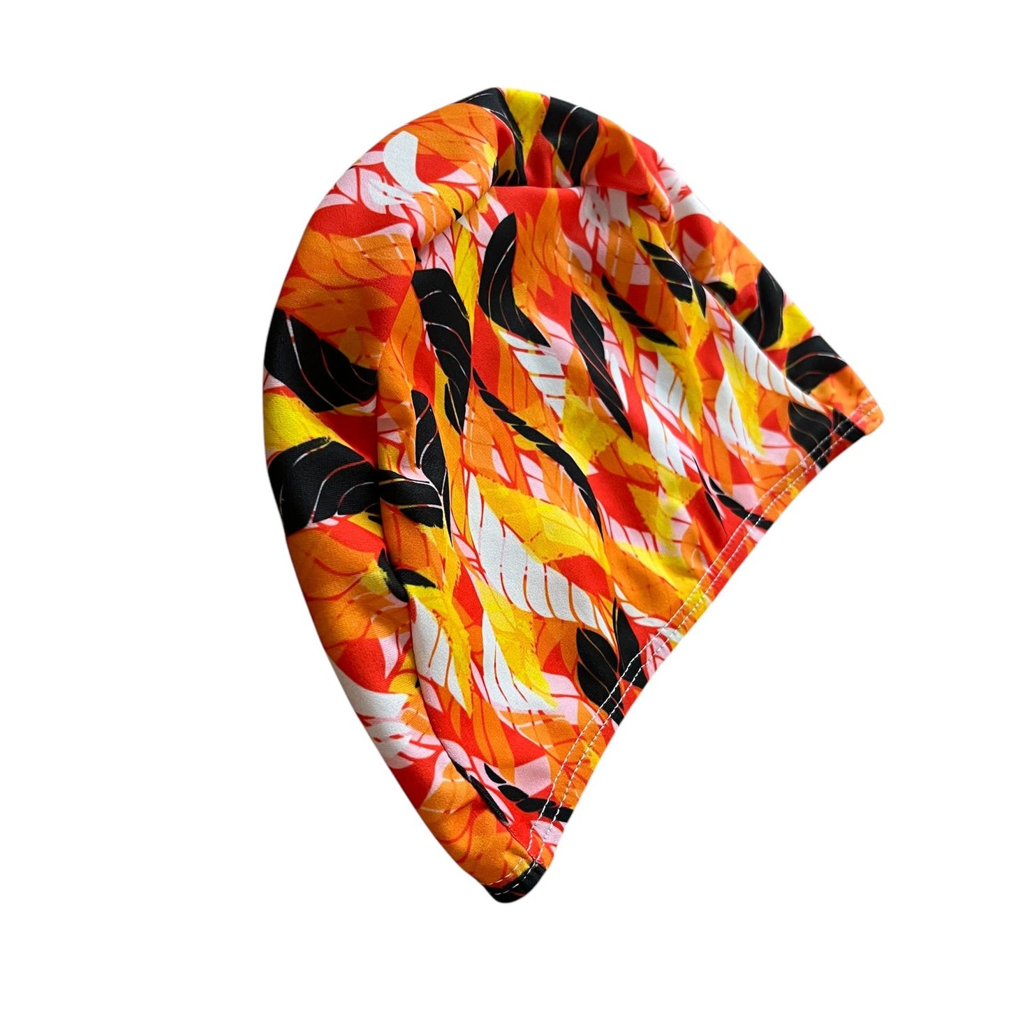 Gorra Natación Estampada estampado hojas amarillo y naranja
