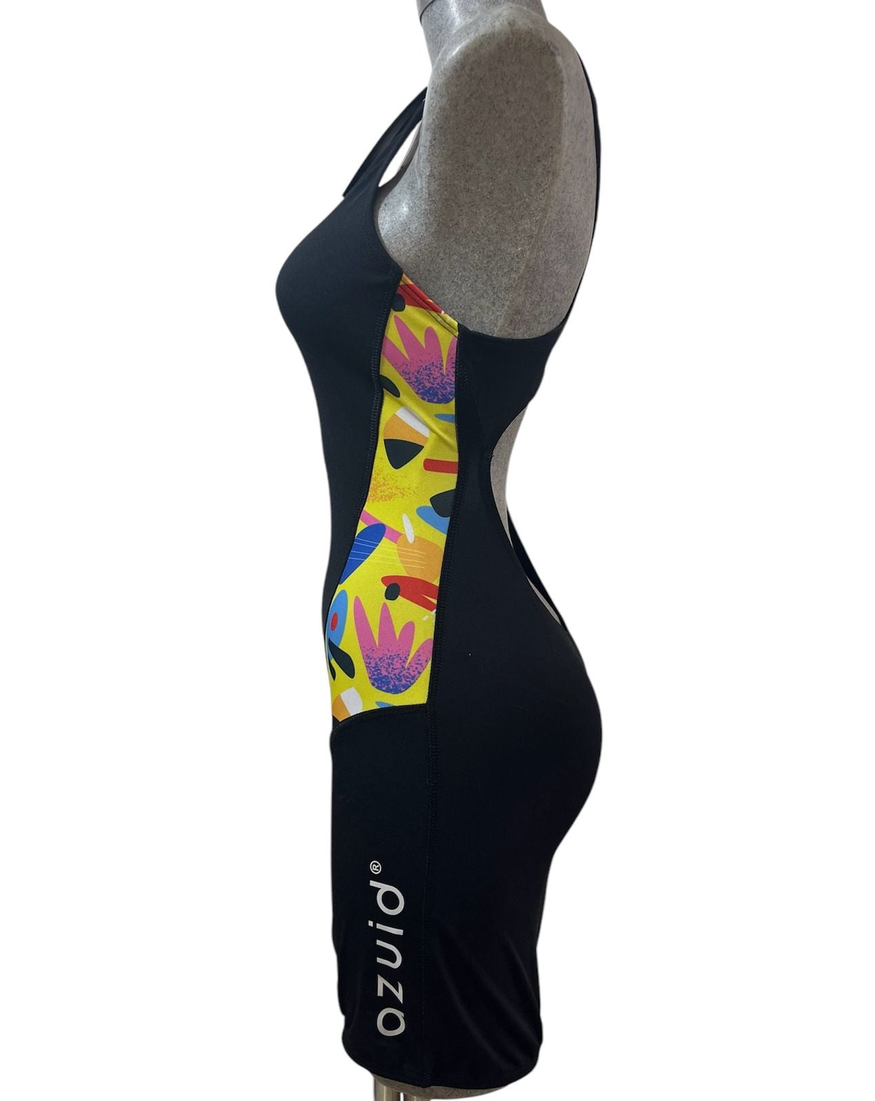 HYDRO NEGRO/ESTAMPADO AMARILLO BOXER DAMA 32