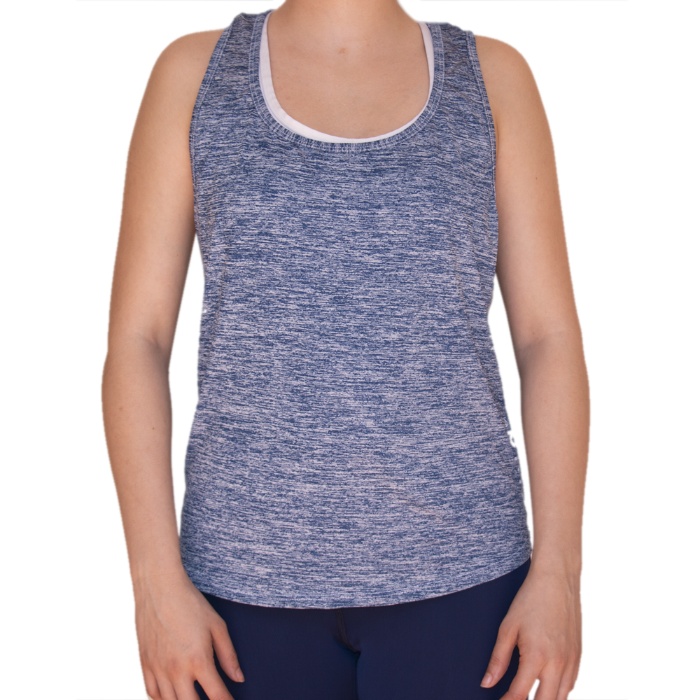 Loose tank top azul marino