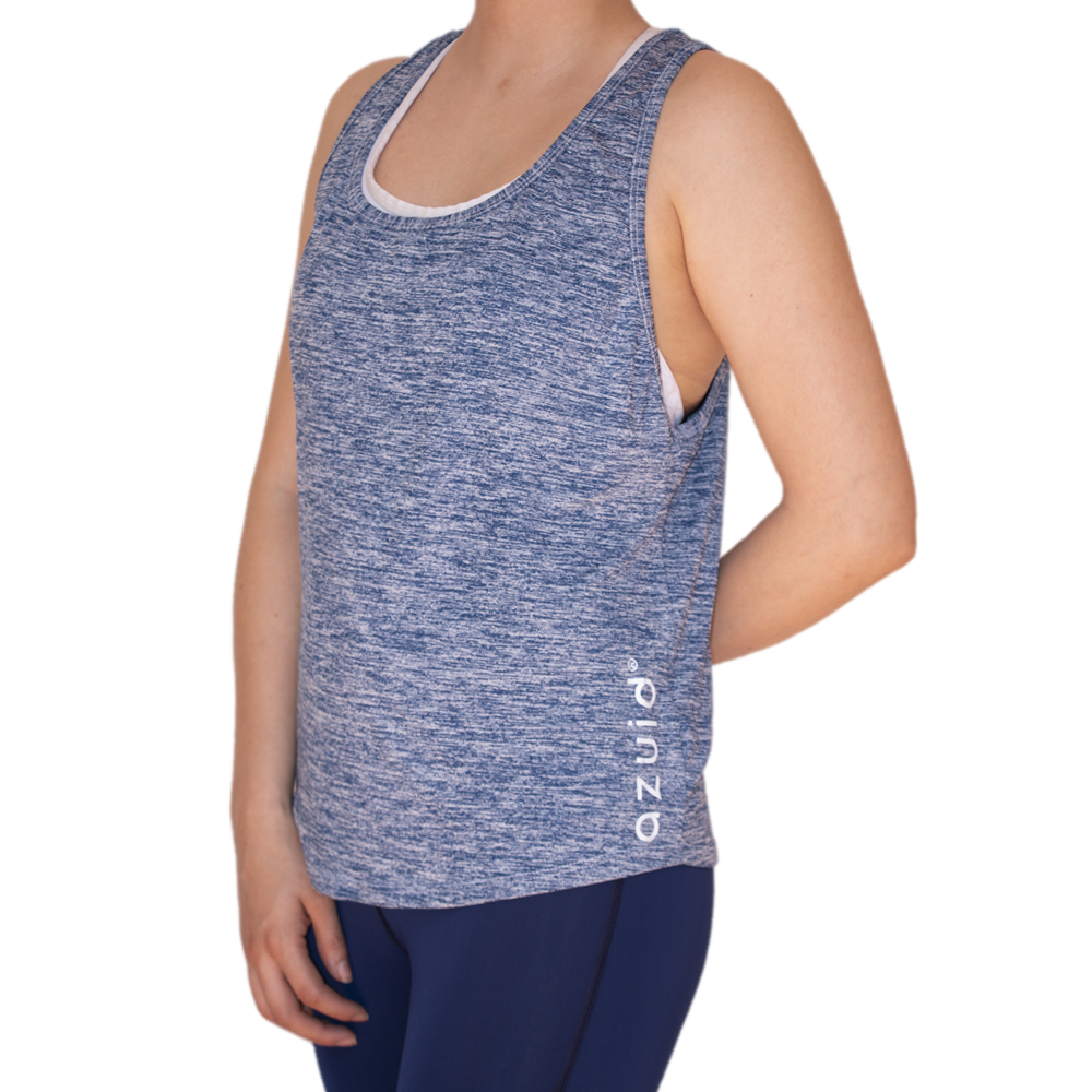 Loose tank top azul marino