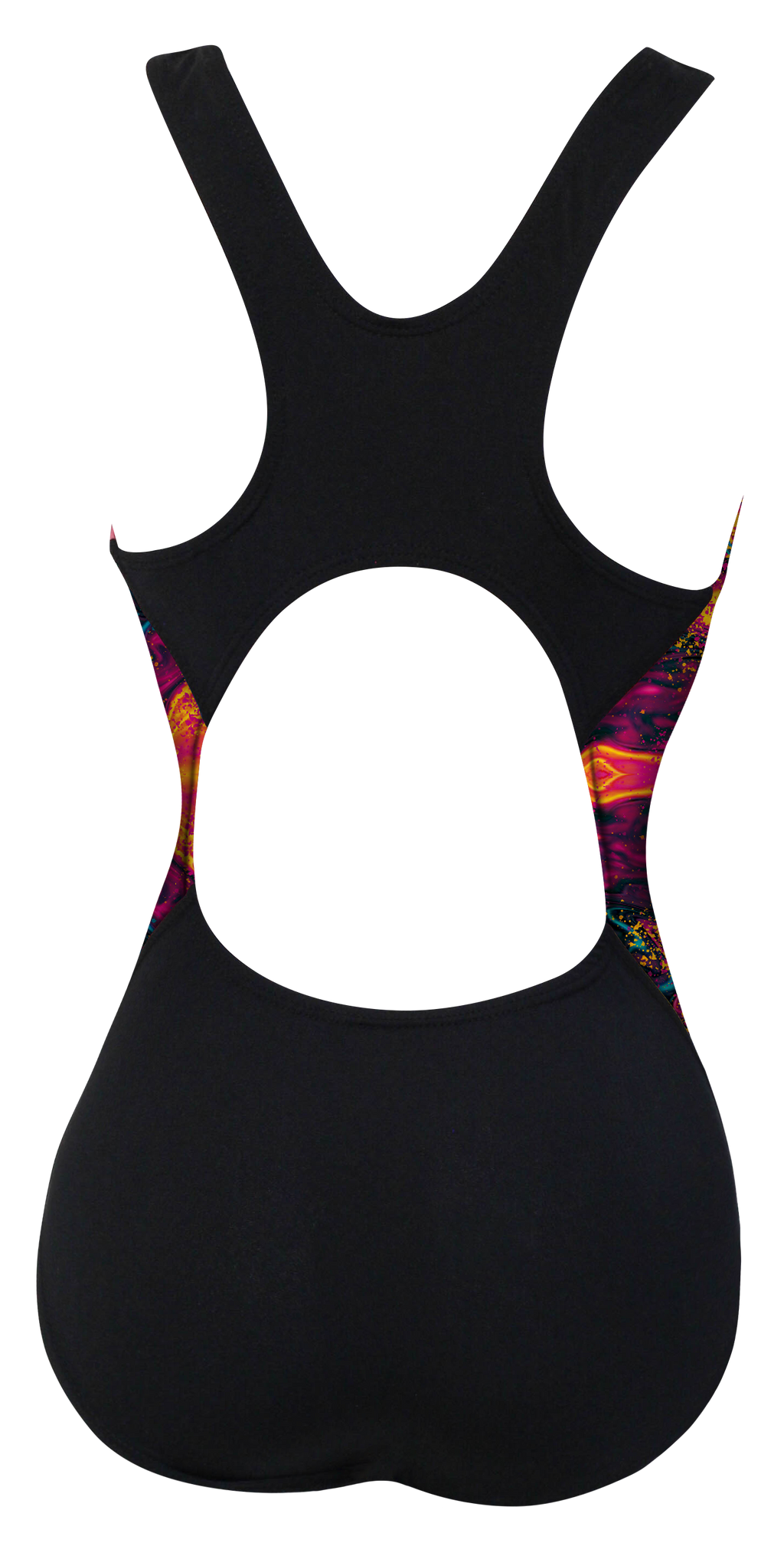 OZONO Negro Estampado / corto dama