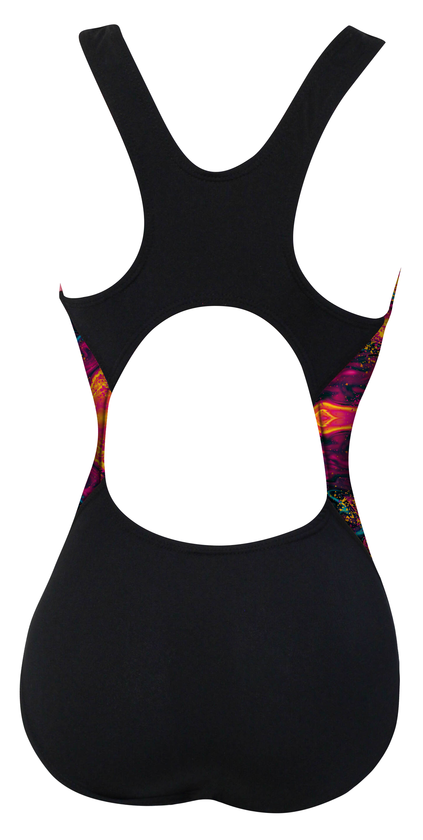 OZONO Negro Estampado / corto dama