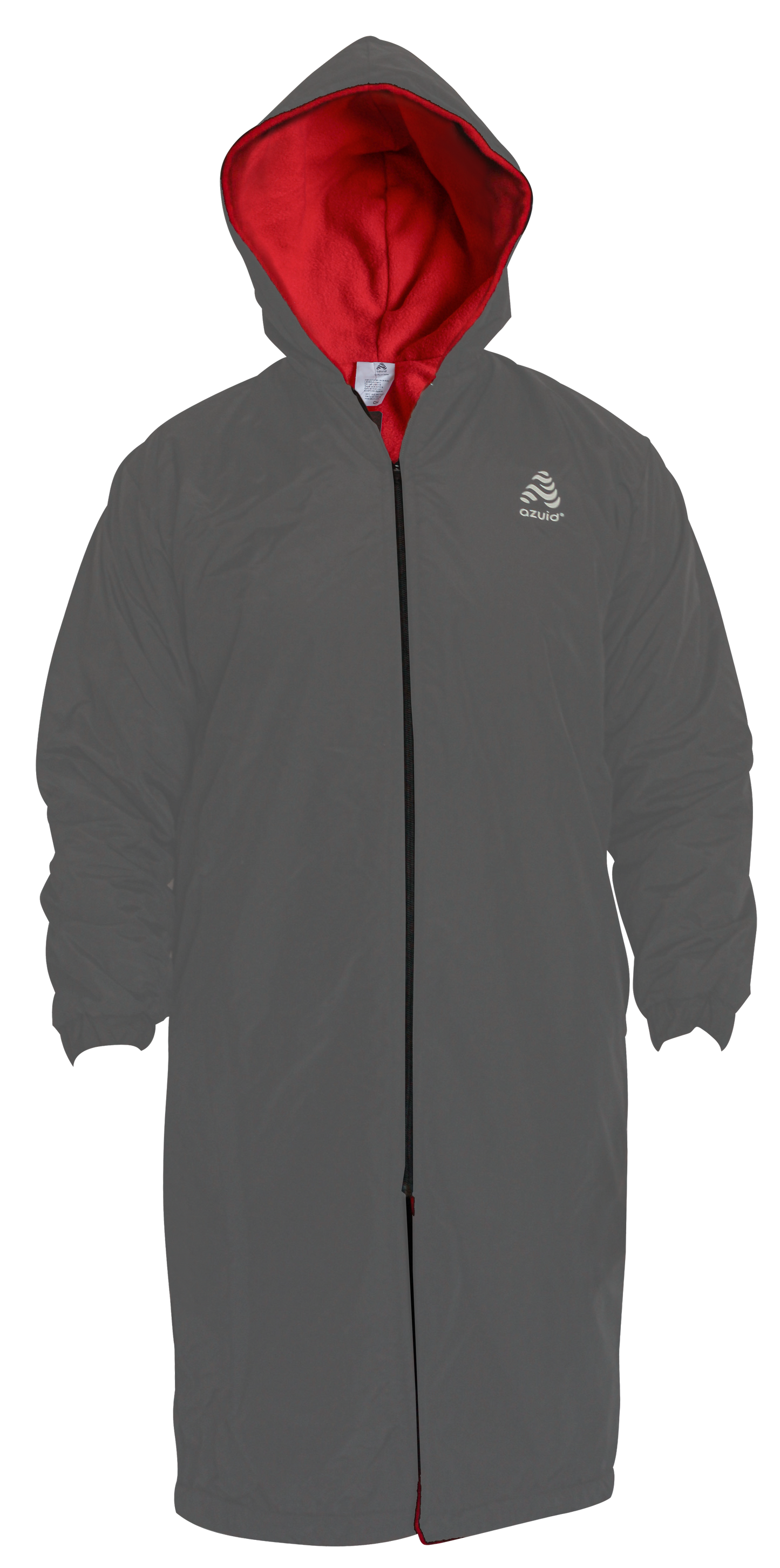 Parka Natación  GRIS/ ROJO Adulto