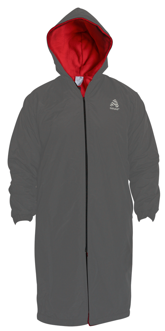 Parka Natación  GRIS/ ROJO Adulto