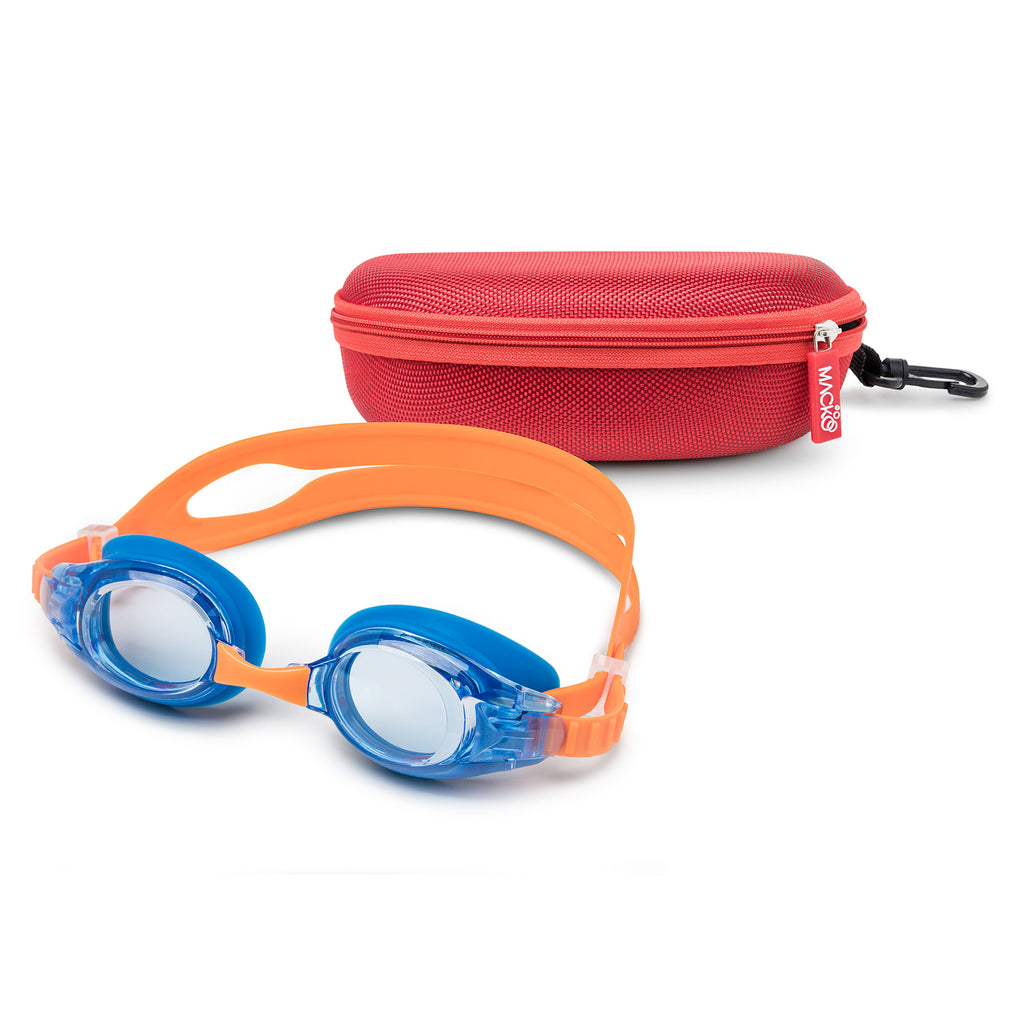 Sunny Lake Naranja, Goggle con lente azul transparente