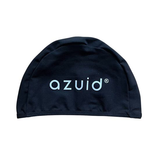 Gorra Natación negra palabra Azuid