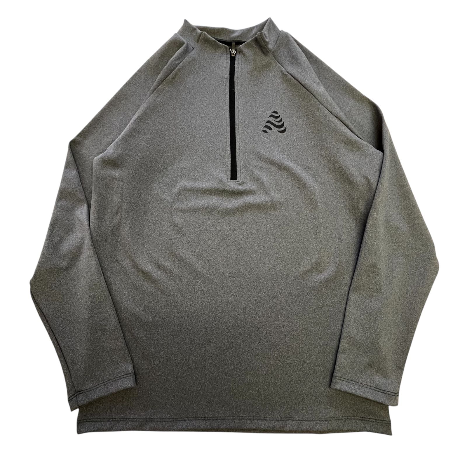 SUDADERA HALF ZIP GRIS OSCURO