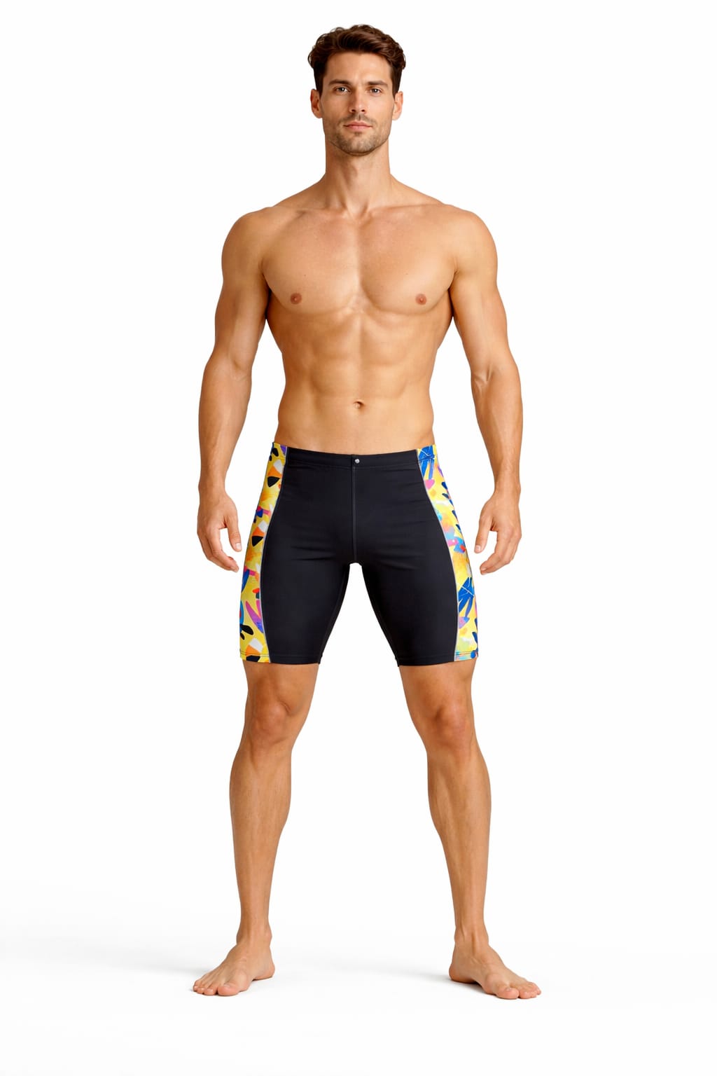 EVOLUTION JAMMER CABALLERO NEGRO ESTAMPADO AMARILLO