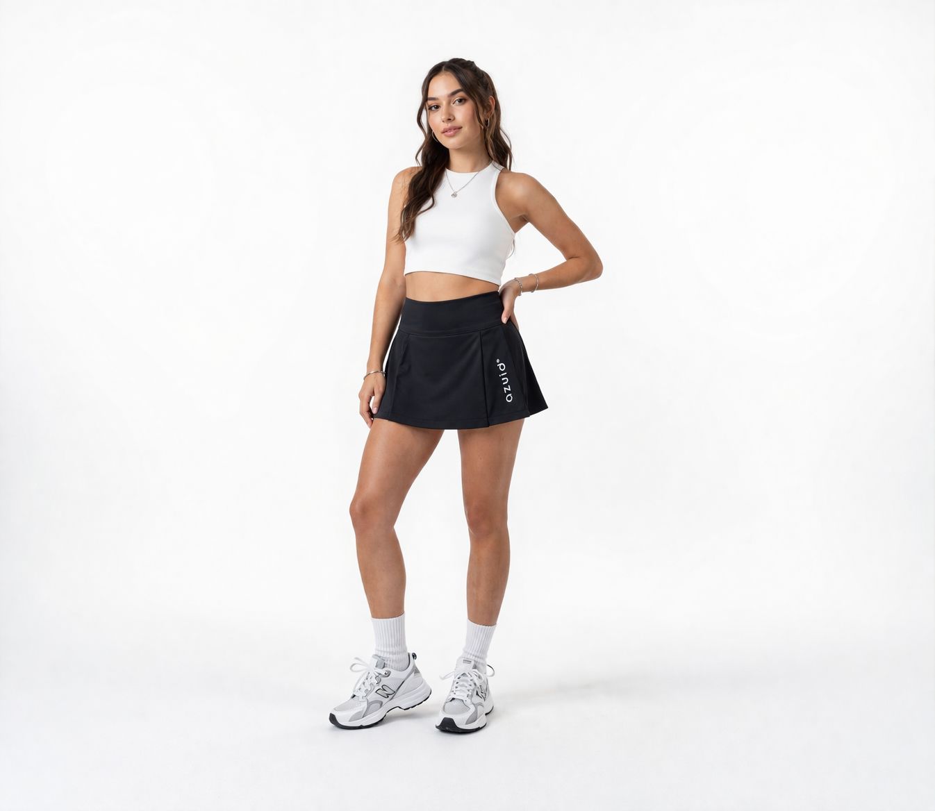 FALDA PADEL/ TENIS LISA COLOR NEGRO
