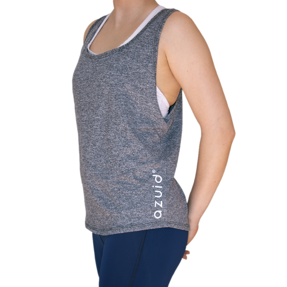 Loose tank top gris
